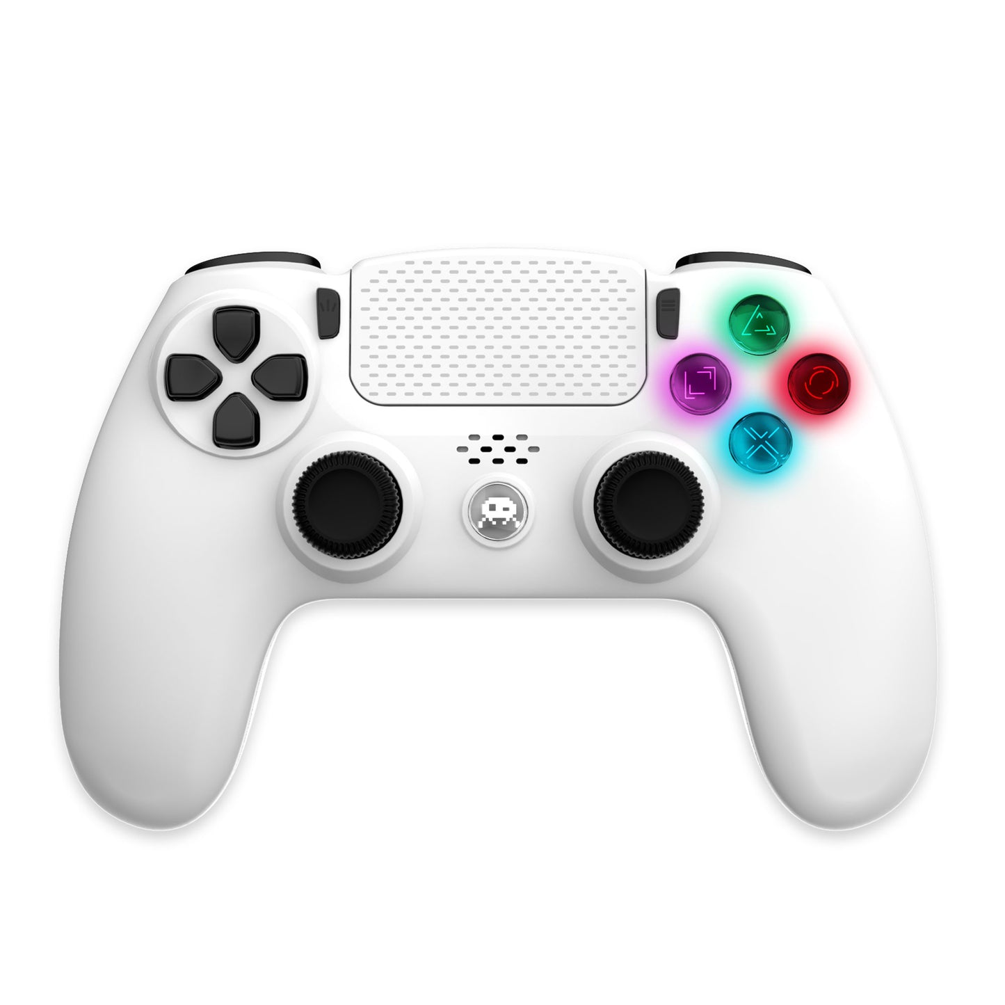 Freaks and Geeks PS4 Light-Up Wireless Controller White