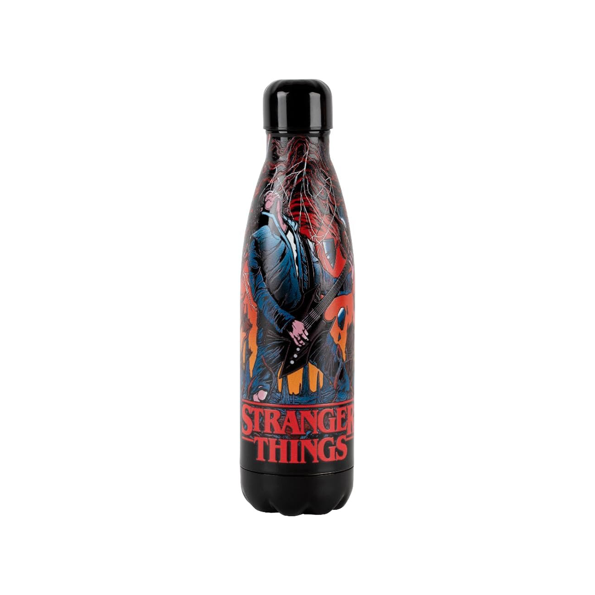 Stranger Things Hellfire Guitar Insulated Bottle