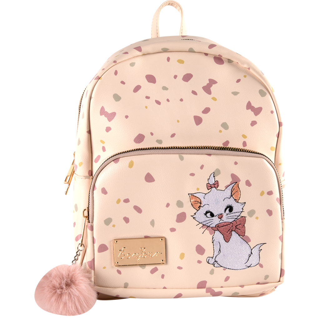 Officially Licensed Disney Marie Premium Faux Leather Backpack