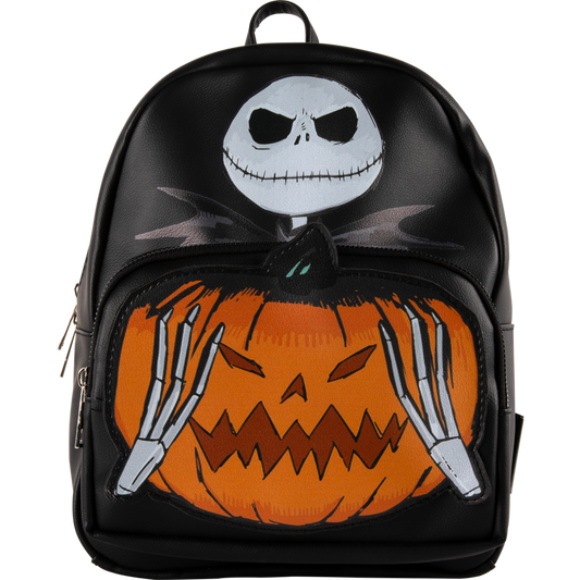 Officially Licensed Disney Jack Skellington Premium Faux Leather Backpack