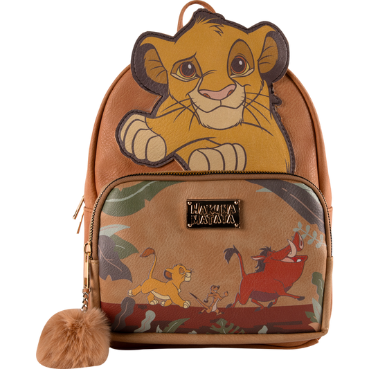 Officially Licensed Disney Lion King "Hakuna Matata" Premium Faux Leather Backpack