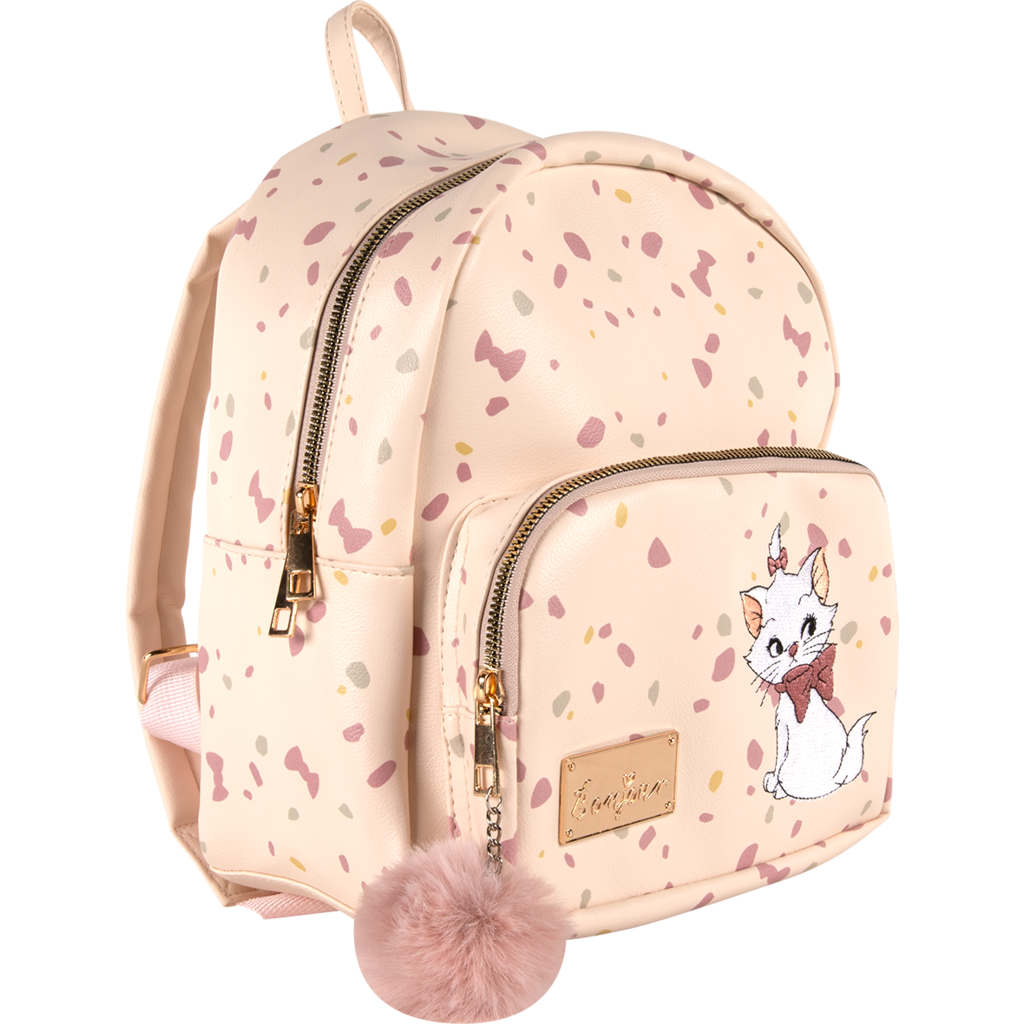 Officially Licensed Disney Marie Premium Faux Leather Backpack