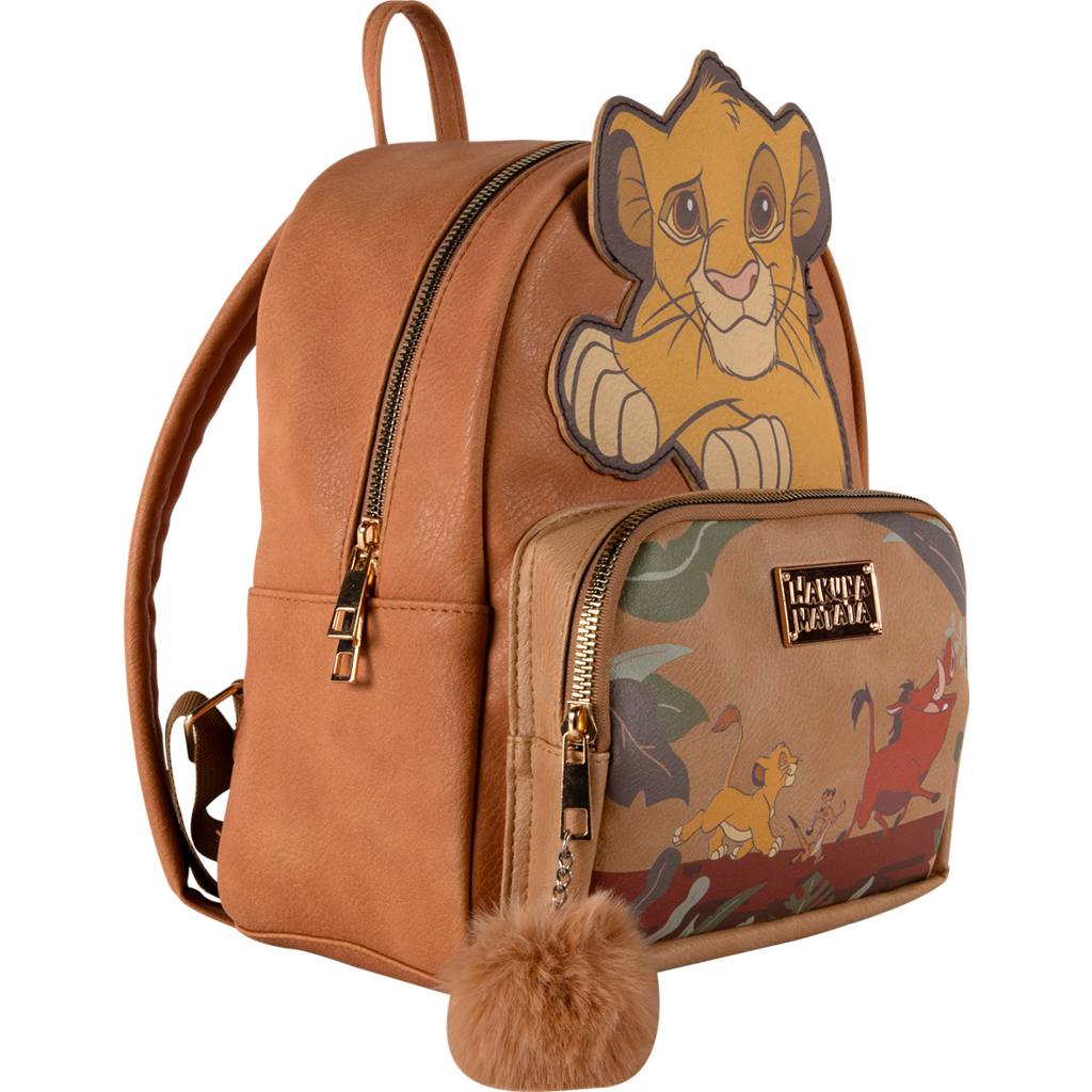 Officially Licensed Disney Lion King "Hakuna Matata" Premium Faux Leather Backpack