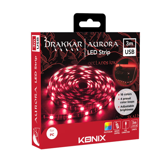 Konix KX DK AURORA LED STRIP 3M USB