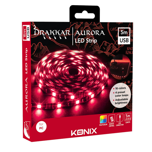 KX DK AURORA LED STRIP 5M USB