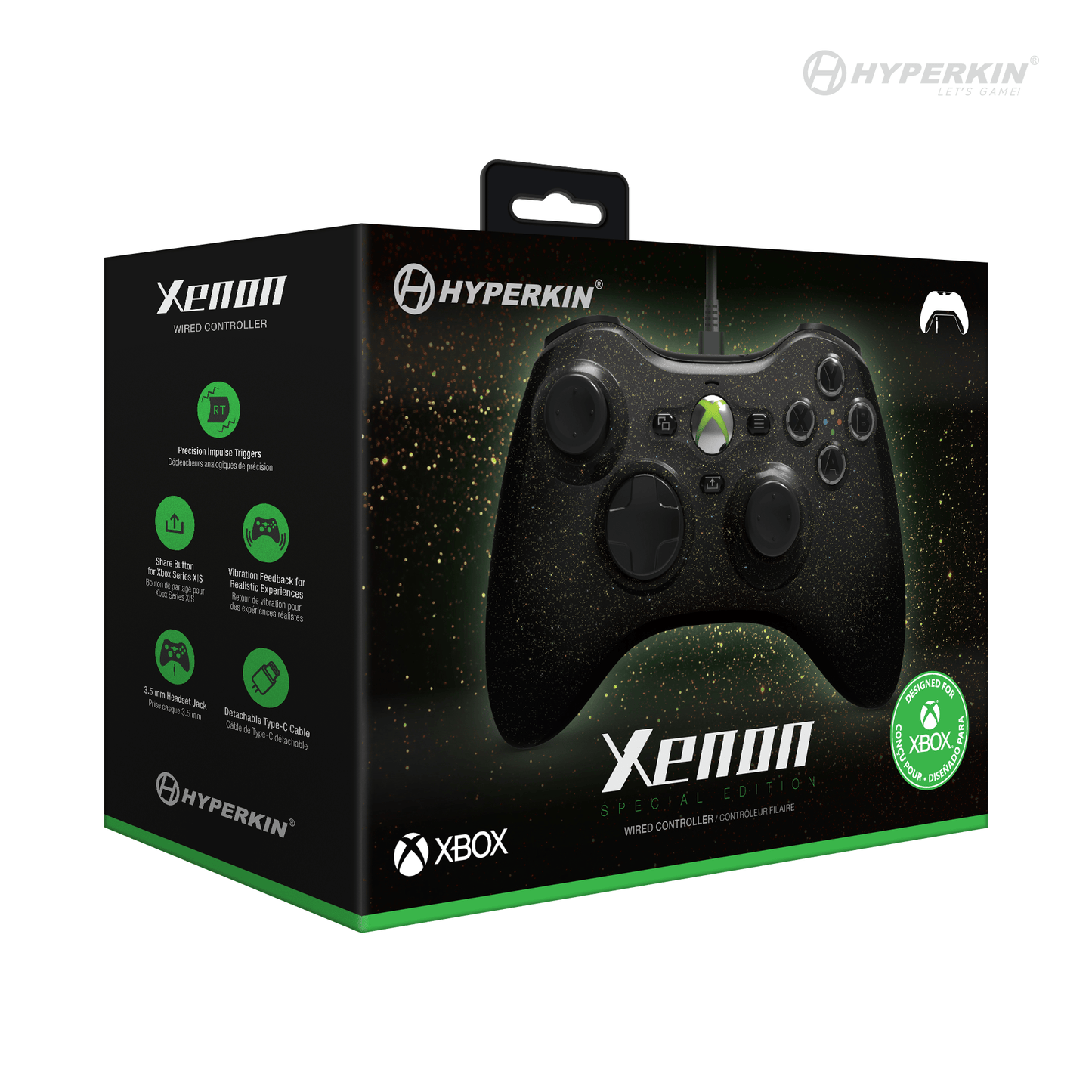 Xenon Xbox Series X/S Wired Controller - Cosmic Night