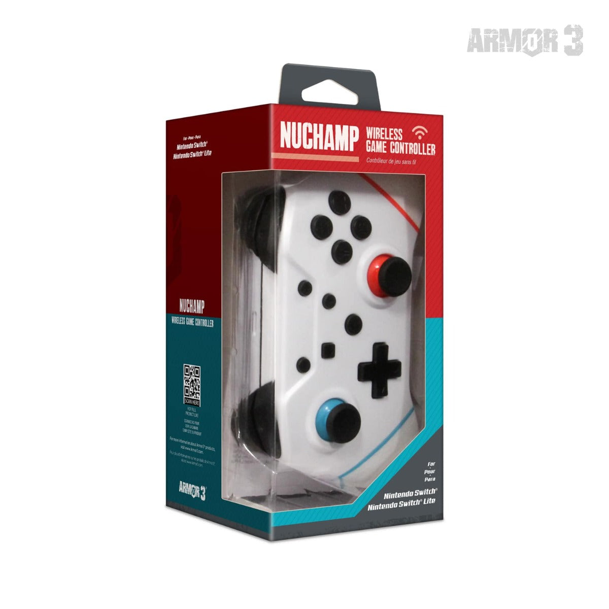 Hyperkin NuChamp Armor 3 Nintendo Switch Wireless Controller - White