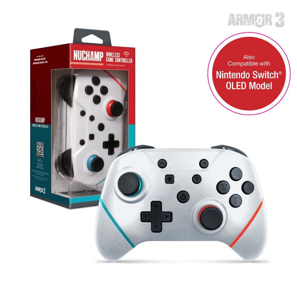 Hyperkin NuChamp Armor 3 Nintendo Switch Wireless Controller - White