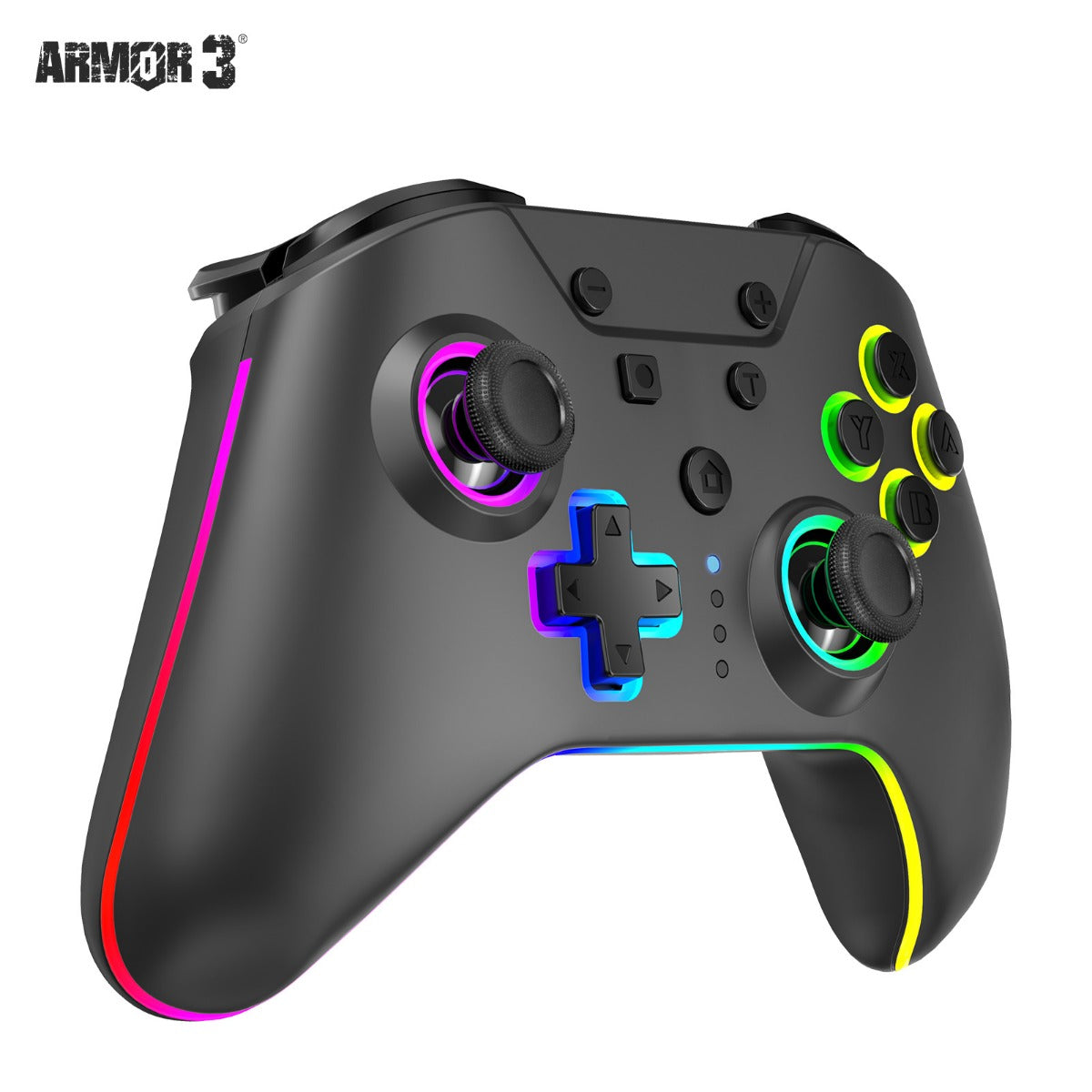 Hyperkin NuRival Nintendo Switch RGB LED Wireless Controller - Black