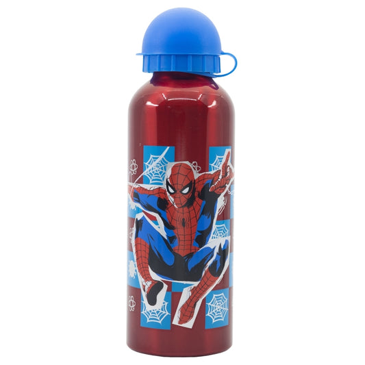 HIGH ALUMINIUM BOTTLE 530 ML SPIDERMAN ARACHNID GRID